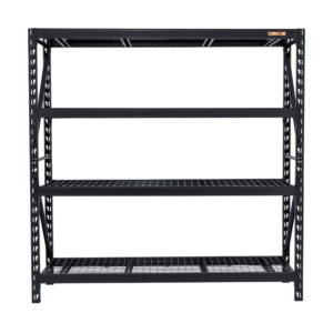 Heavy-duty steel industrial storage rack for warehouse and garage storage